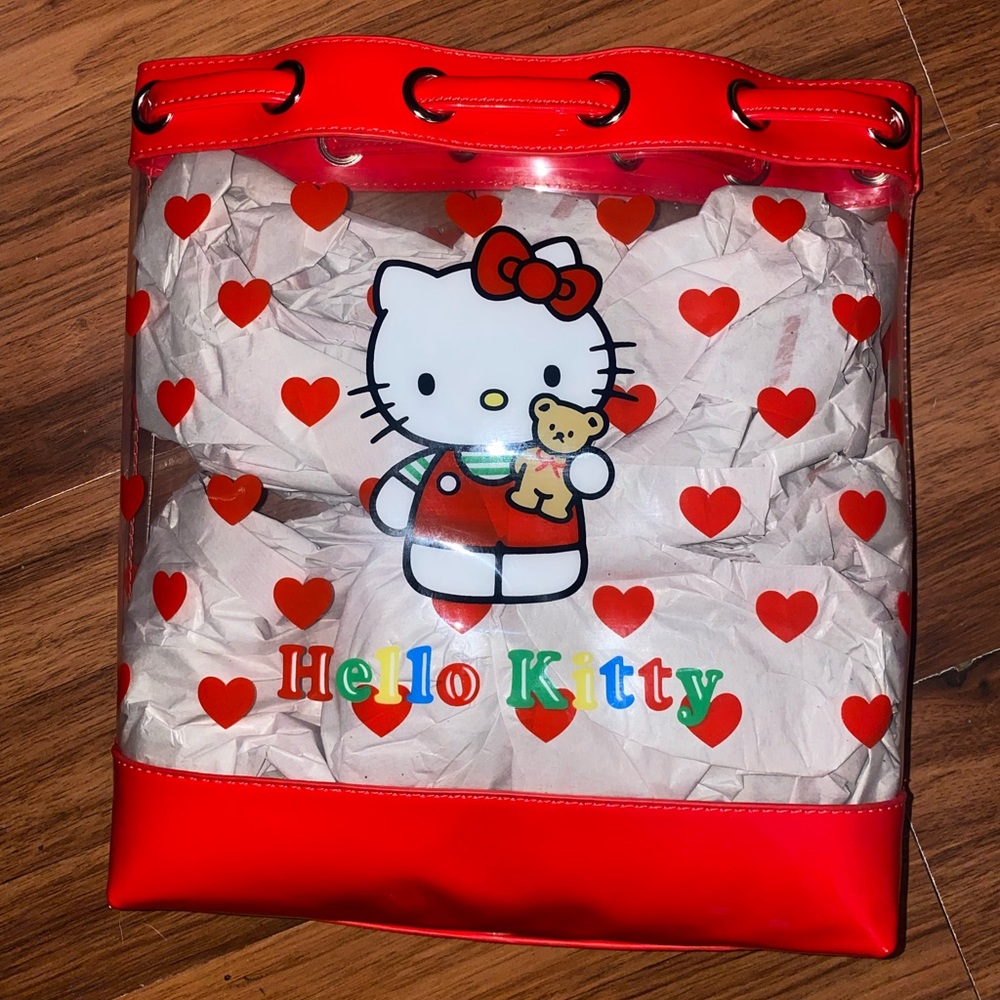 Clear Hello kitty backpack